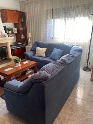 Sofá esquinero 6 plazas azul. RECOGER HOY O MÑN