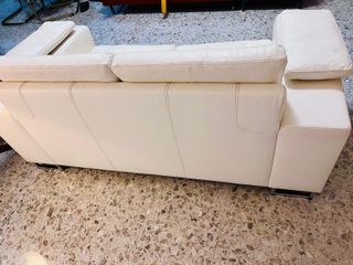 Divano vera pelle bianco - Ottime condizioni