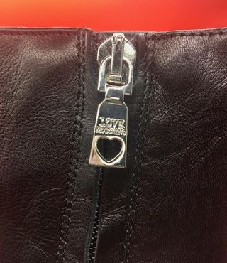 Love Moschino Botas Cuero Negro y Tachuelas Lujo