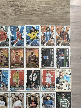 Colección cromos Topps Champions League Max attax