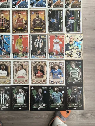 Colección cromos Topps Champions League Max attax