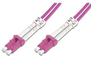 Cable Fibra Óptica Digitus OM4 LC-LC 1m Violeta