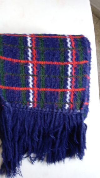 Bufanda cuadros unisex azul y rojo