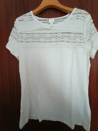 Completo maglia panna HM e pantalone righe