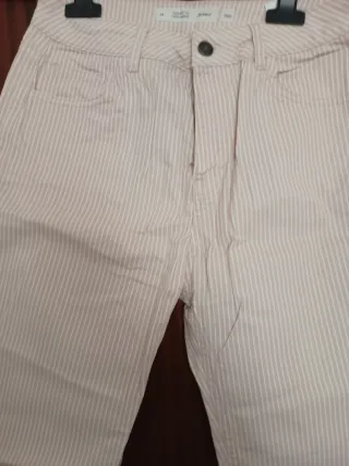 Completo maglia panna HM e pantalone righe