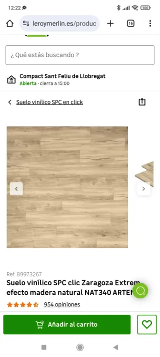 Suelo vinílico SPC clic