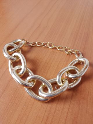 Pulsera eslabones dorada unisex
