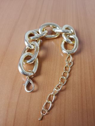 Pulsera eslabones dorada unisex
