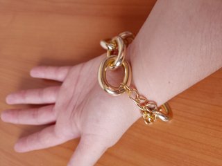 Pulsera eslabones dorada unisex (nueva)