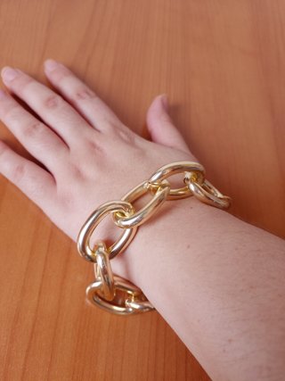 Pulsera eslabones dorada unisex (nueva)