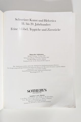 Schweizer Kunst und Helvetica 18. bis 20. Jahrhund