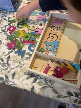 Puzzles de madera palabras en inglés