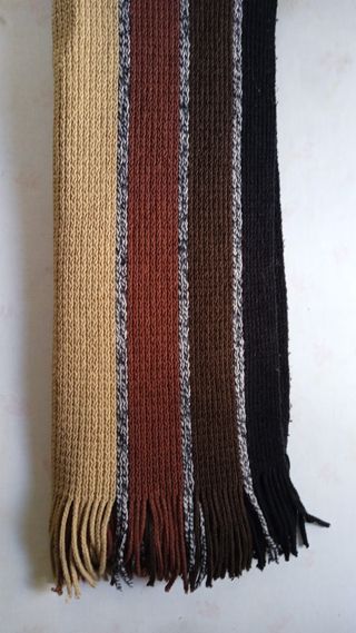 Bufanda unisex de listas