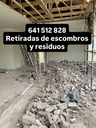 Retirada de escombros y residuos