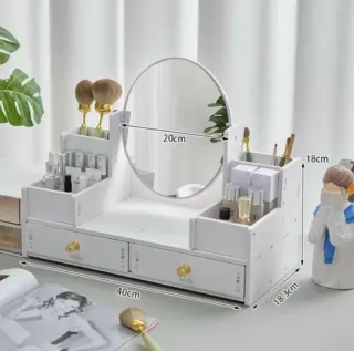 Organizzatore trucchi bianco