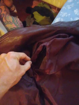 Chaqueta de piel marrón de Zara comprada año 2000