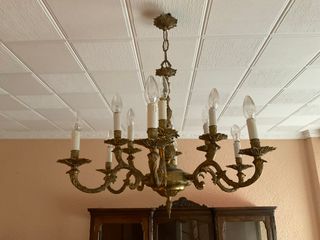 Lámpara de techo clásica dorada