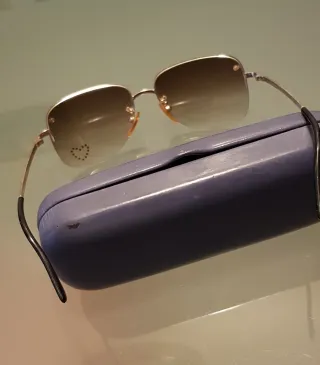 Gafas de sol Chloe marrones y doradas