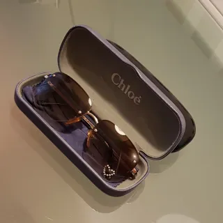 Gafas de sol Chloe marrones y doradas