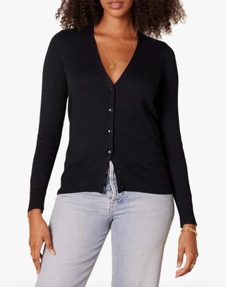 Cárdigan Ligero de Cuello Pico Talla XXL