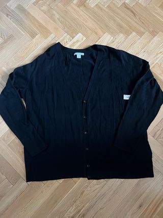 Cárdigan Ligero de Cuello Pico Talla XXL