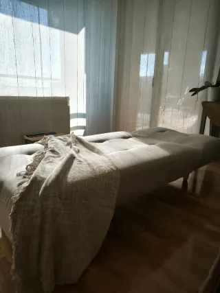 Sofá Cama Suizo Beige/Gris