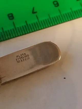 Cucharita azúcar plata decorada