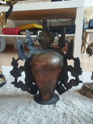 Cabeza Buda Asiático Tara Bronce antigüedad