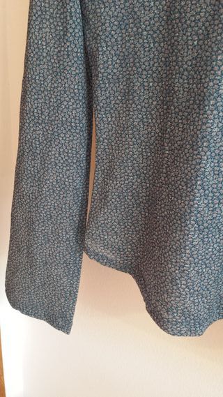 Blusa sexy gasa entallada semitransparente t. M