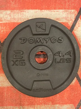 X2Disco pesas DOMYOS 2kg 4.4 LBS