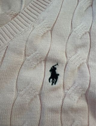 Jersey Polo Ralph Lauren Rosa Cable Knit