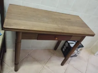 Mesa de cocina de madera extensible