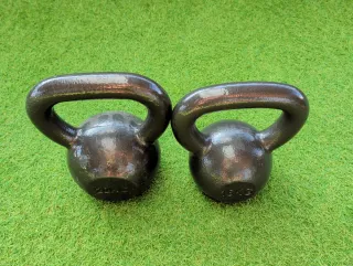 2 Mancuernas Kettlebell Hierro Fundido