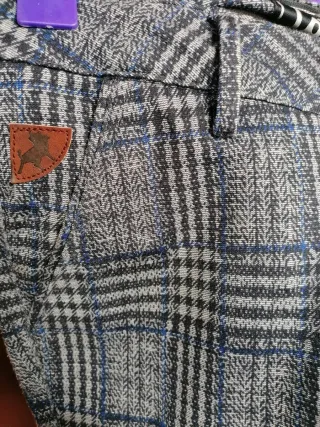 Pantalón Lois cuadros mujer talla 36