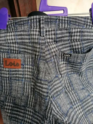 Pantalón Lois cuadros mujer talla 36