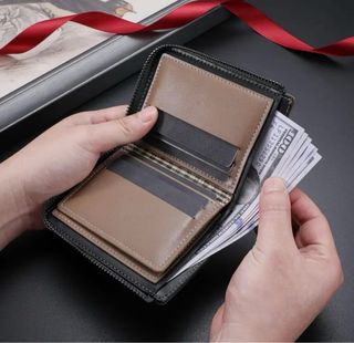 Cartera de hombre marrón claro