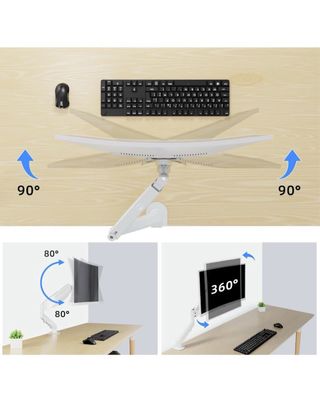 Soporte de monitor blanco