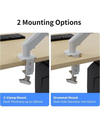 Soporte de monitor blanco