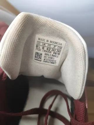 Adidas VL Court 2.0 Rojo Burdeos DA9855