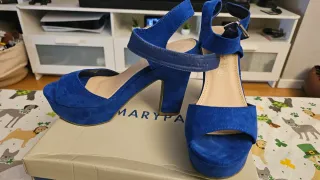 Zapatos Marypaz tacón ancho T.39