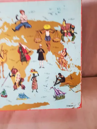 Caja Zinzano Mapa Mundi Vintage