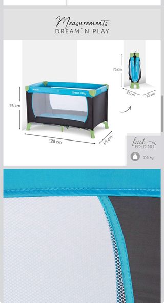 Cuna de Viaje Hauck Plegable