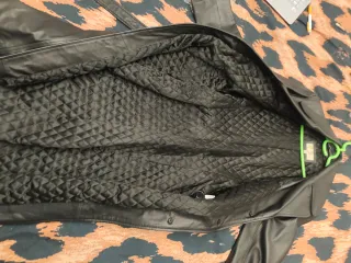 Abrigo gabardina cuero auténtico mujer