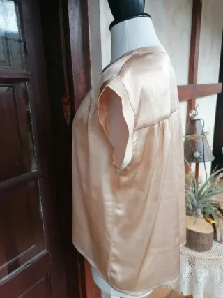 Camisa Beige/Dorado Mujer Talla S