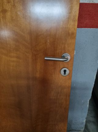 Puerta blindada madera