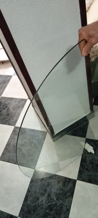 Cristal mesa redonda 90cm