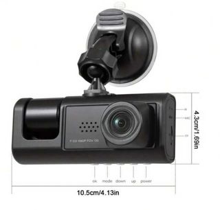 Dashcam Auto HD 1080P Doppia Lente Monitor 2”