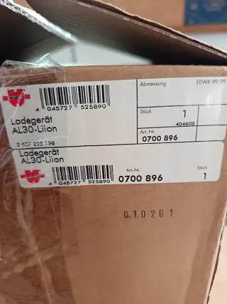 Cargador Würth Master AL 30-LI (10.8V - 12V)