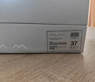 Sandalias naranja metalizadas talla 37