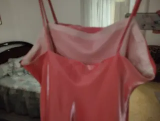 Vestido largo fiesta rosa